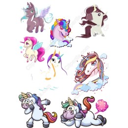 Unicorn Clipart Set - 8 Magical