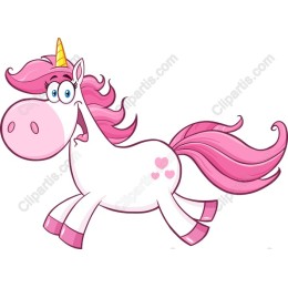 Whimsical Pink Unicorn