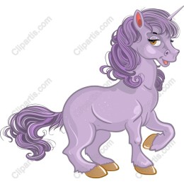 Whimsical Purple Unicorn