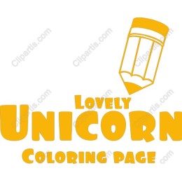 Lovely Unicorn Coloring Page