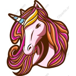 Whimsical Unicorn Head
