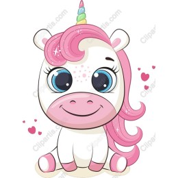 Adorable Cartoon Unicorn