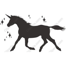 Unicorn with Sparkling Stars