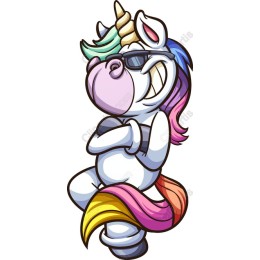 Stylish Unicorn with Sunglasses