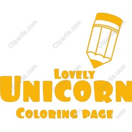 Lovely Unicorn Coloring Page