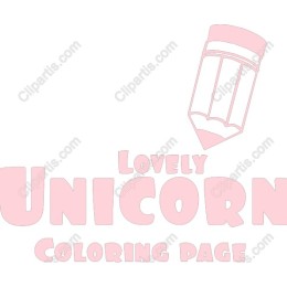 Lovely Unicorn Coloring Page