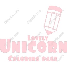 Lovely Unicorn Coloring Page