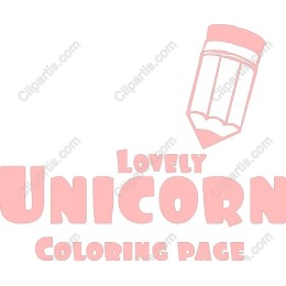 Lovely Unicorn Coloring Page