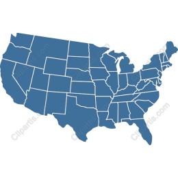 USA Map - Scalable & Editable /