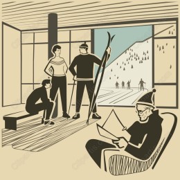Cozy Indoor Skiing
