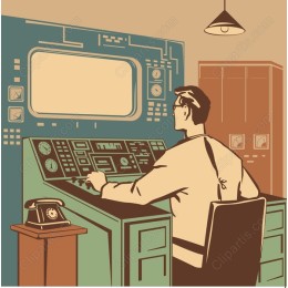Retro Control Room Operator