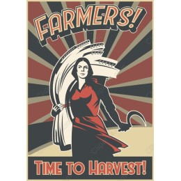 Farmers! Time to Harvest - Vintage