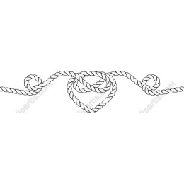 Heart-Shaped Rope Border