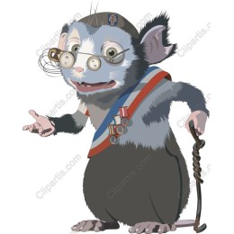 Whimsical Rat Character