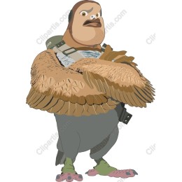 Whimsical Bird Character