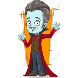 Whimsical Cartoon Vampire