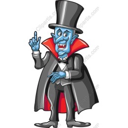 Whimsical Cartoon Vampire