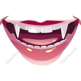 Vampire Mouth with Fangs