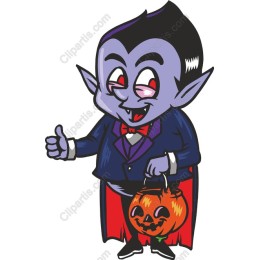 Cheerful Cartoon Vampire