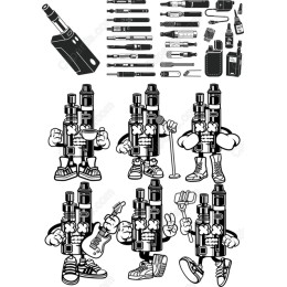 Quirky Vaping Characters Set - Bundle