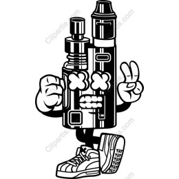 Playful Cartoon Vape Character