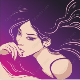Contemplative Elegance: Portrait of a Woman