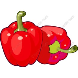 Vibrant Red Bell Peppers