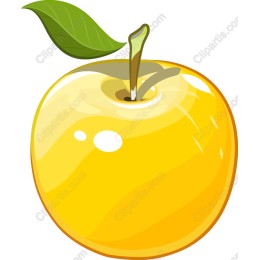Vibrant Yellow Apple