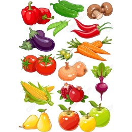  Vegetables Clipart Bundle - Fresh & Colorful