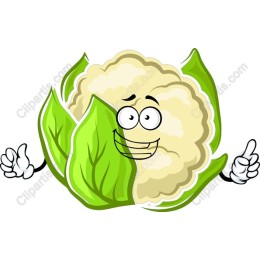 Cheerful Smiling Cauliflower