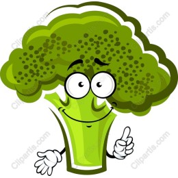 Cheerful Broccoli Cartoon