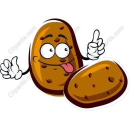 Cheerful Cartoon Potato