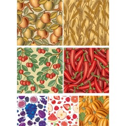 Vintage Fruit & Vegetable Clipart Bundle