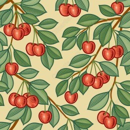 Vibrant Cherry Blossom Pattern
