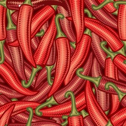 Spicy Red Chili Pepper Pattern