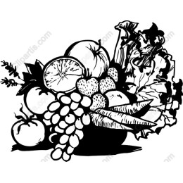 Fresh Bounty: A Vintage Vegetable and Fruit Display