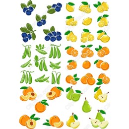 Fruits and Vegetables Clipart Bundle