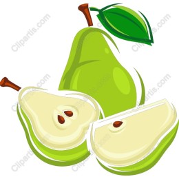 Vibrant Green Pear