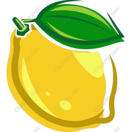 Vibrant Lemon with Leaf