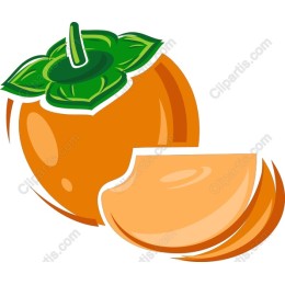 Vibrant Orange with Leaf
