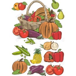 Vegetable and Fruit Clipart Bundle
