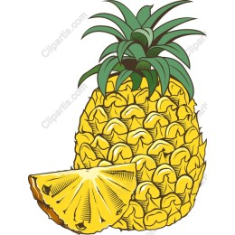Vibrant Pineapple Clipart