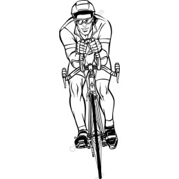 Cyclist in Action