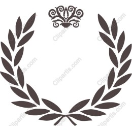 Laurel Wreath with Crown