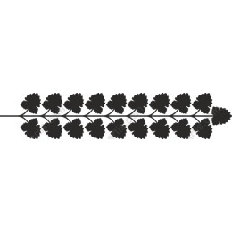 Stylized Leaf Branch