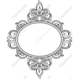 Elegant Vintage Ornamental Frame