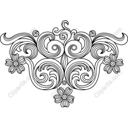 Elegant Floral Ornament