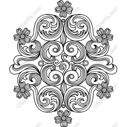 Intricate Floral Swirl