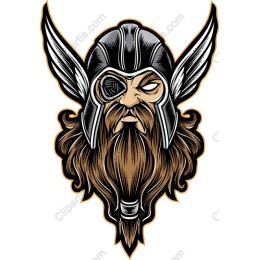 Viking Warrior with Winged Helmet