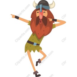 Playful Viking Character